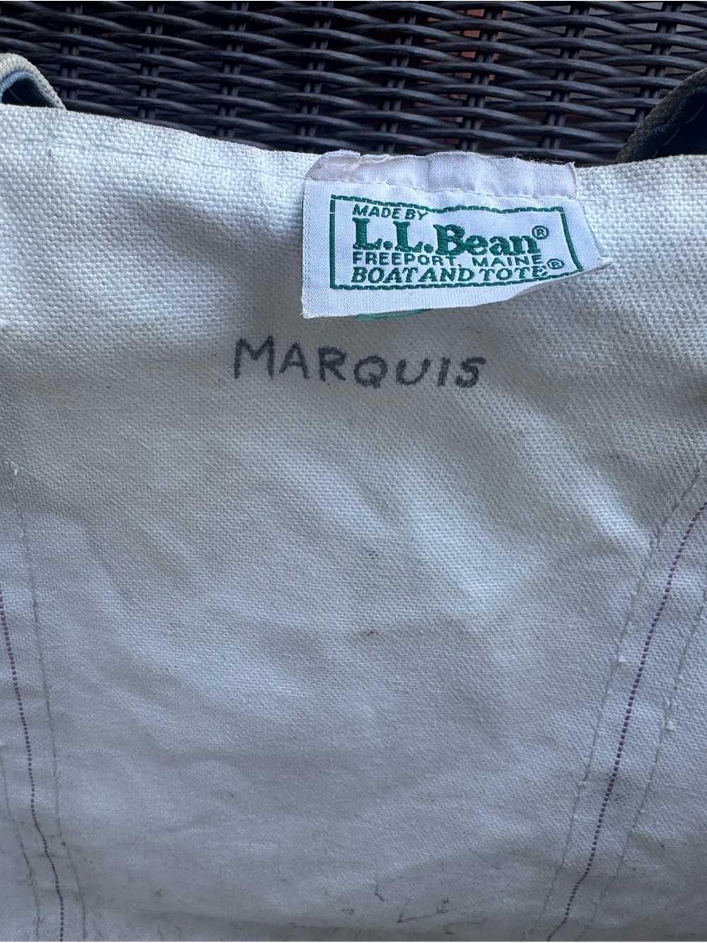 Vintage/Thrashed L.L. Bean Boat and Tote - 80s/90s - Picture 5 of 14